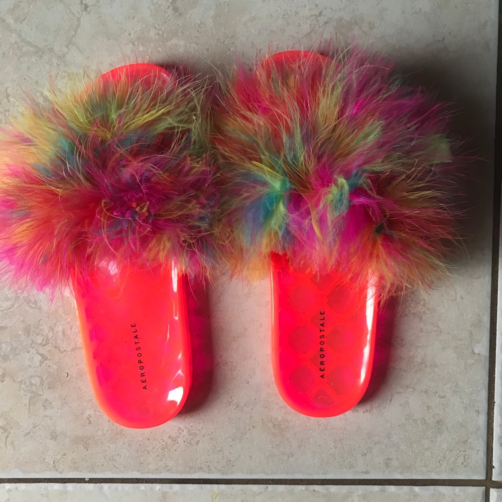 NOT FOR SALE -  Aeropostale slides (custom) *NEW